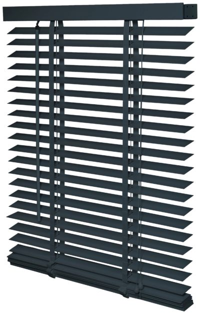 Intensions Wooden Venetian Blind 110x175cm - Flint Grey.